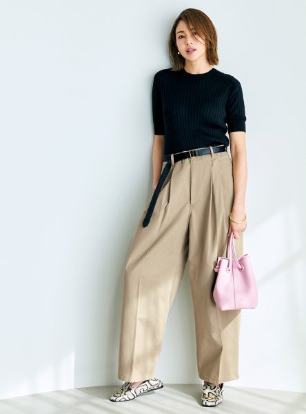 【40代・50代 ファッション】旬ブランドの指名買い服、POLO RALPH LAURENポロシャツ、RED CARD TOKYOデニム éclat2026年5月号特集