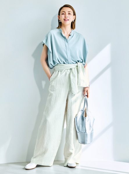 【40代・50代 ファッション】旬ブランドの指名買い服、POLO RALPH LAURENポロシャツ、RED CARD TOKYOデニム éclat2026年5月号特集