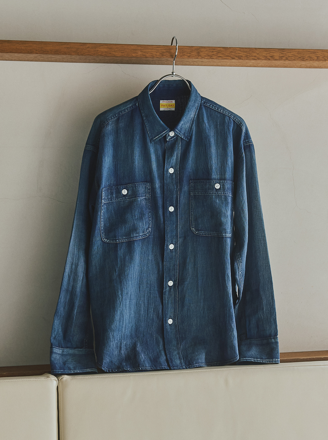 suadeo【suadeo別注】PAYDAYインディゴシアーシャツ