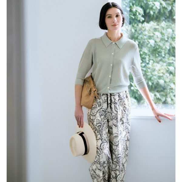 mtmodelist×eclat【別注】リネン混カーディガン￥17,600