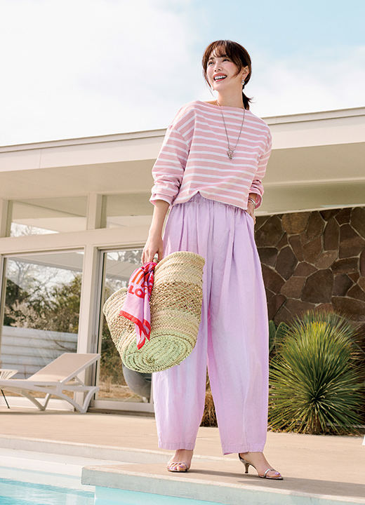 蛯原友里さんと楽しむ、ずっと愛せる初夏のワードローブ