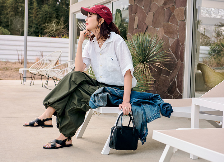 蛯原友里さんと楽しむ、ずっと愛せる初夏のワードローブ