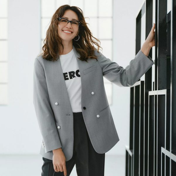 CINOH【HPS別注】 パールボタン ノーカラージャケット￥61,600