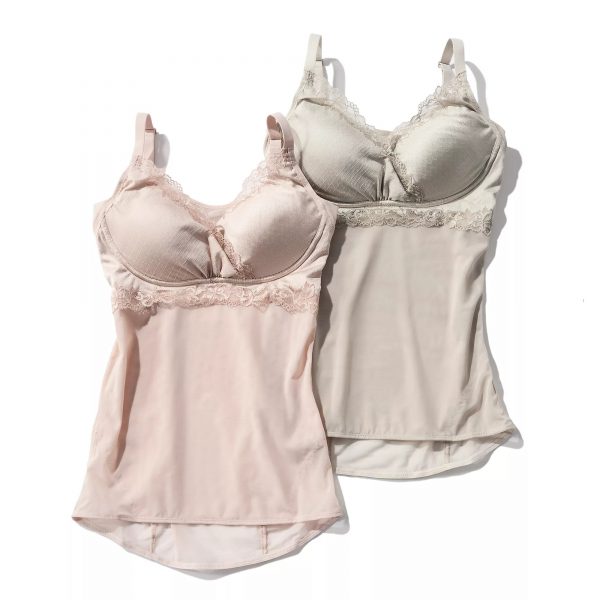 BRADELIS New York peace【販路限定】アクセントレース・ハートフルカップブラキャミ【接触冷感・吸汗速乾】￥5,500