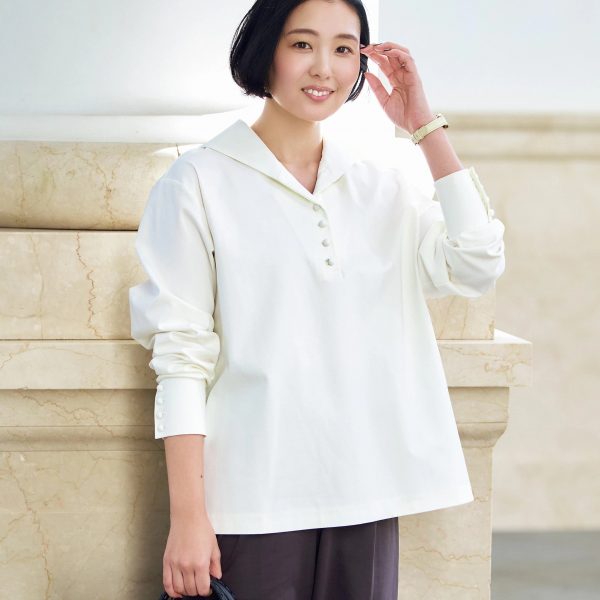 12closet【高橋夏果さんコラボ】【洗える】ブラウス見えセーラーカットソー￥15,400