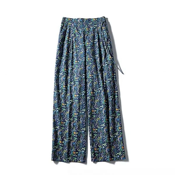12closet【洗える】リバティプリントタックパンツ￥22,000