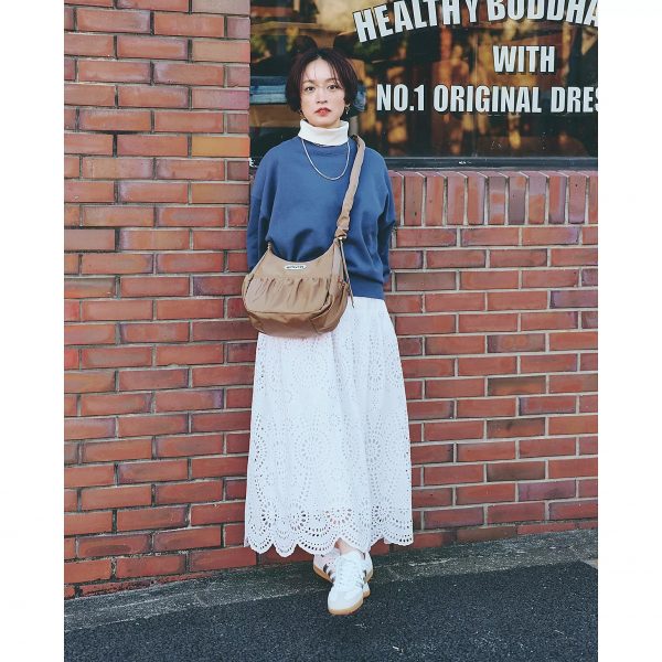 12closet【洗える】インドコットン刺しゅうレーススカート￥22,000