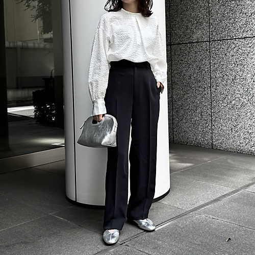 E by eclat【とろみ】ストレートパンツ￥17,600