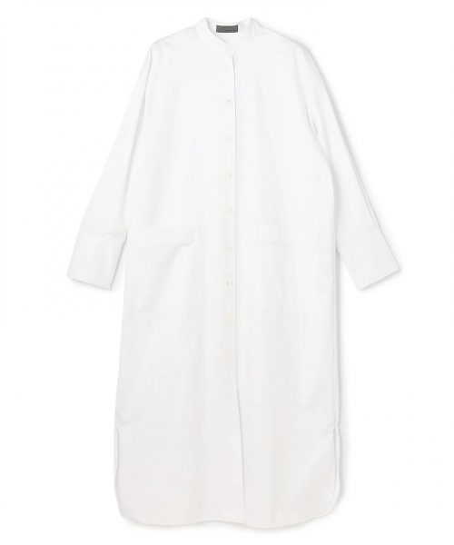 uncraveコットンクロスプレーン シャツワンピース￥30,800