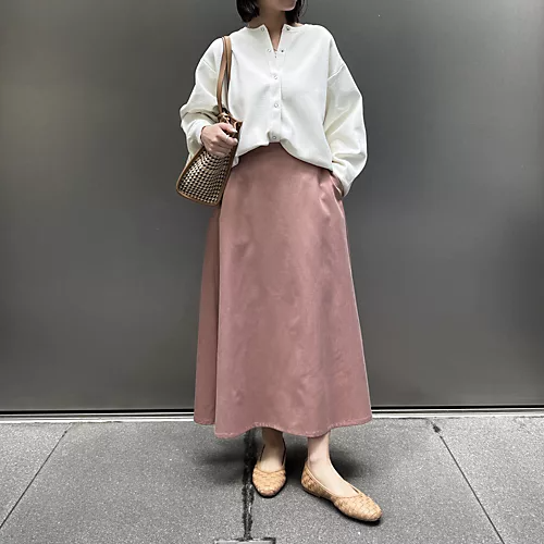 E by eclatミラノリブスナップカーディガン￥19,800