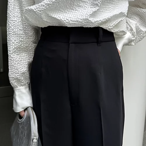 E by eclat【とろみ】ストレートパンツ￥17,600