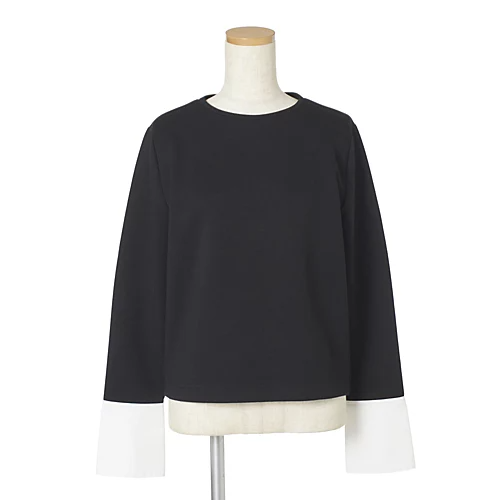 SLOANE×eclat【宮崎桃代さん別注】カフスつきダンボールプルオーバー￥22,000