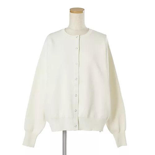 E by eclatミラノリブスナップカーディガン￥19,800