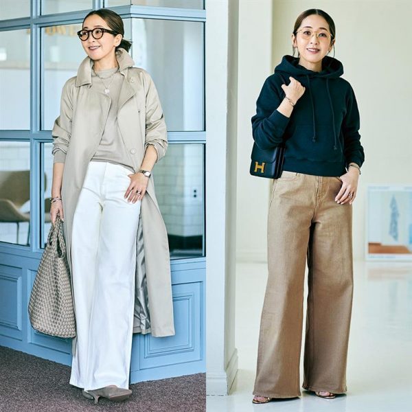 はくだけでこなれて見える、きれいめ派のための白デニム&ベージュデニムついに完成！