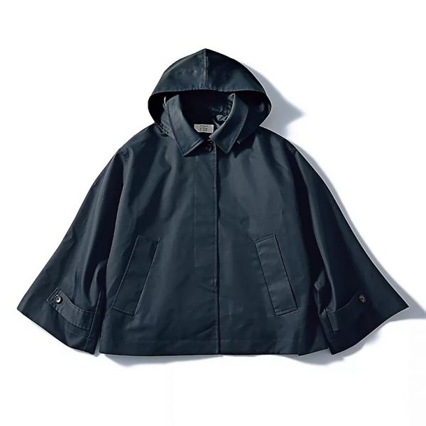 12closet【洗える】【撥水】ステンカラーフーディーコート￥25,300