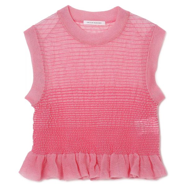 CECILIE BAHNSENCELIA VEST SHEER SUMMER KNIT￥94,600