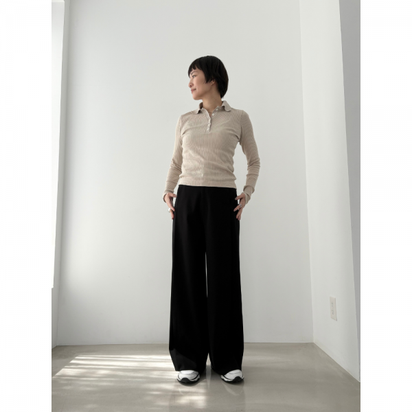 E by eclat優美なセミワイドパンツ￥19,800
