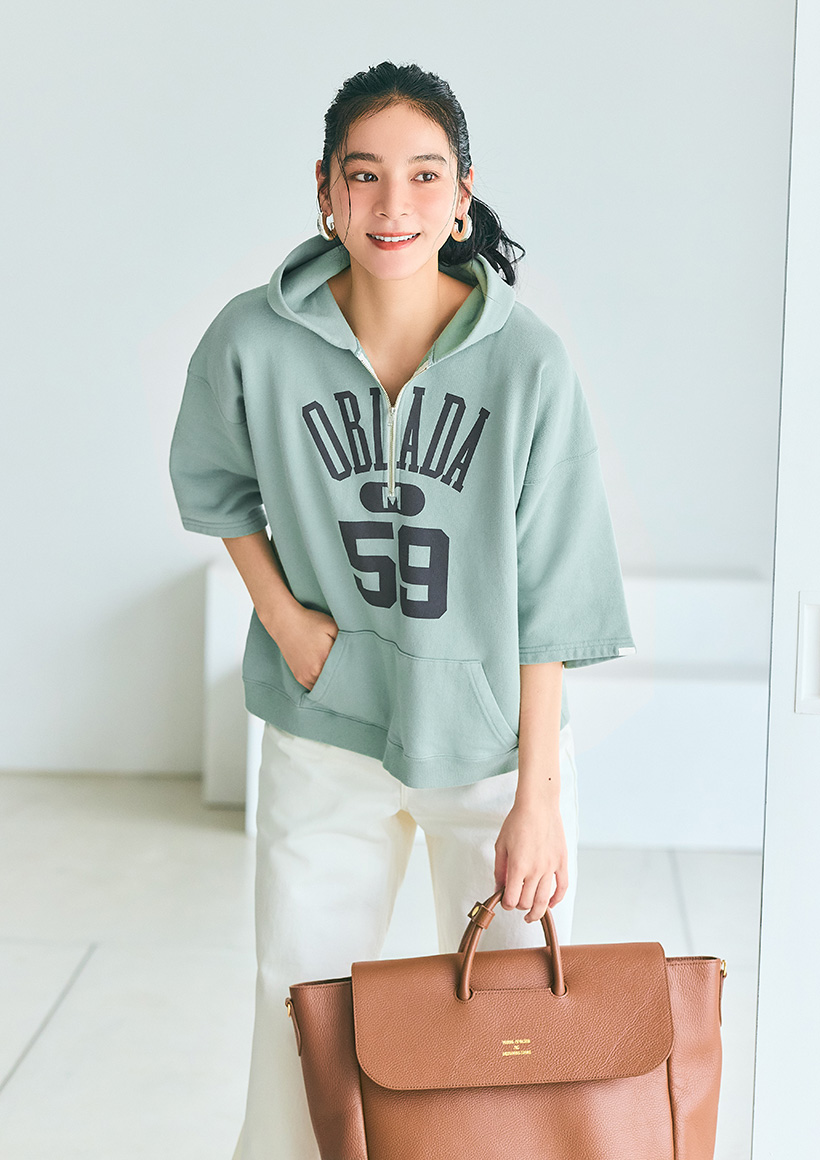 フォルム美人なスウェット×女っぽ靴でつくる初夏の6Style