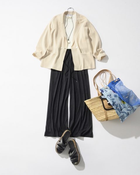 【40代・50代 旅ファッション】GW、バカンスに向けて今から準備！シーン別・大人の華やぎ「旅スタイル」７LOOK