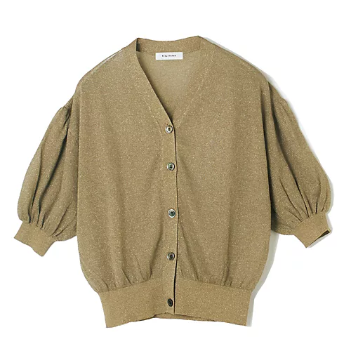 E by eclatギャザー袖ラメカーディガン￥17,600