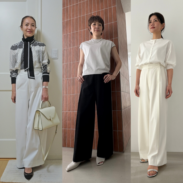 【50代パンツ】新サイズ「40」登場！累計1000本売れ、イーバイエクラ「優美なセミワイドパンツ」
