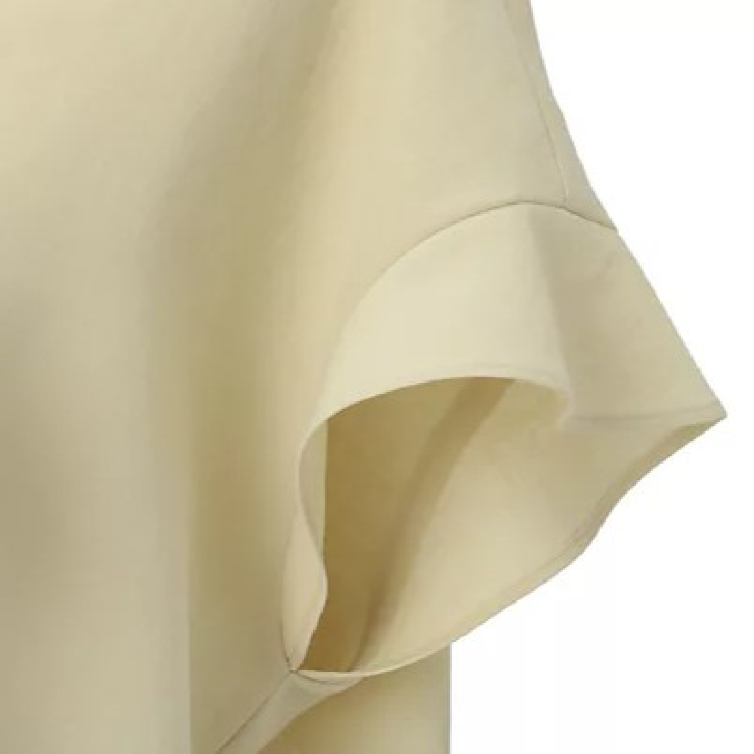エムセブンデイズの【洗える】さらふわボウタイブラウス Fabric texture