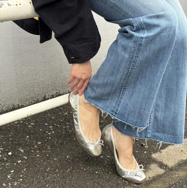 farfalleスクエアギャザーバレエ￥12,100