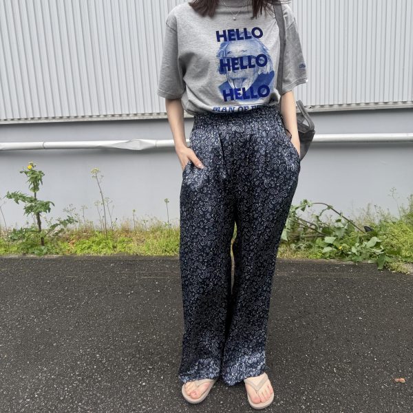TICCAシルクプリントパンツ￥31,900