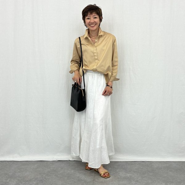 PLAIN PEOPLE×eclatプレインピープル×エクラ【別注】リネンスカート￥39,600（税込）