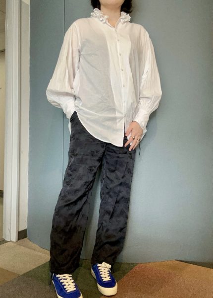 TICCA【洗える】キュプラローズエンブロイダリーパンツ¥26,400