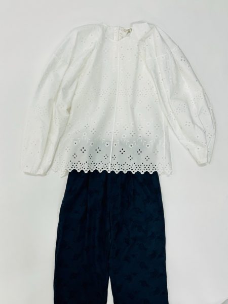 TICCA【洗える】キュプラローズエンブロイダリーパンツ¥26,400