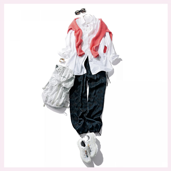 TICCA【洗える】キュプラローズエンブロイダリーパンツ¥26,400