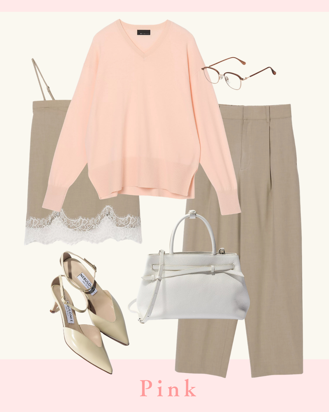 40代のきれいめ派に!パステルカラーニットでつくる旬の春コーデ