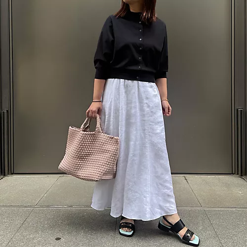 PLAIN PEOPLE×eclat【別注】リネンスカート￥39,600