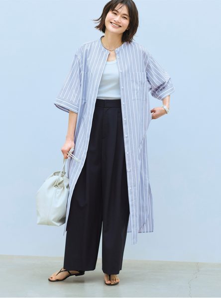 初コラボ！E by eclat×drawell 風になびくシャツスタイル éclat2026年6月号特集