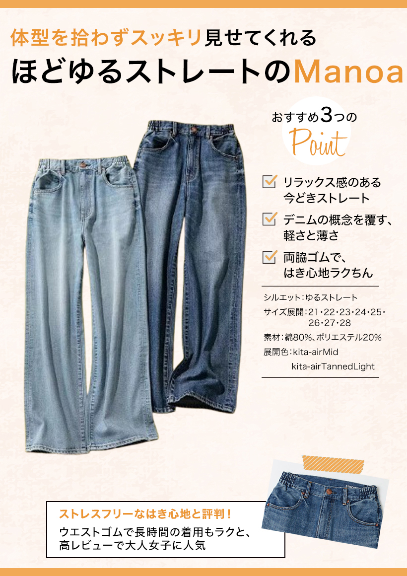 話題の「涼感デニム」を身長別に試着レポート！