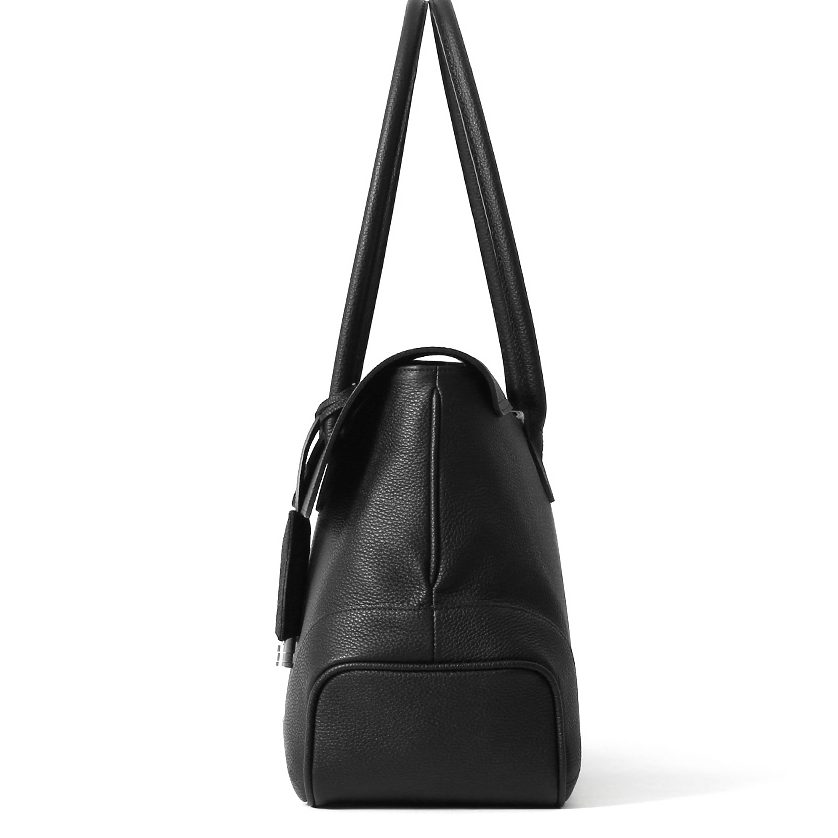 「PELLE MORBIDA(ペッレモルビダ)」のフラップトートバッグ サイド
