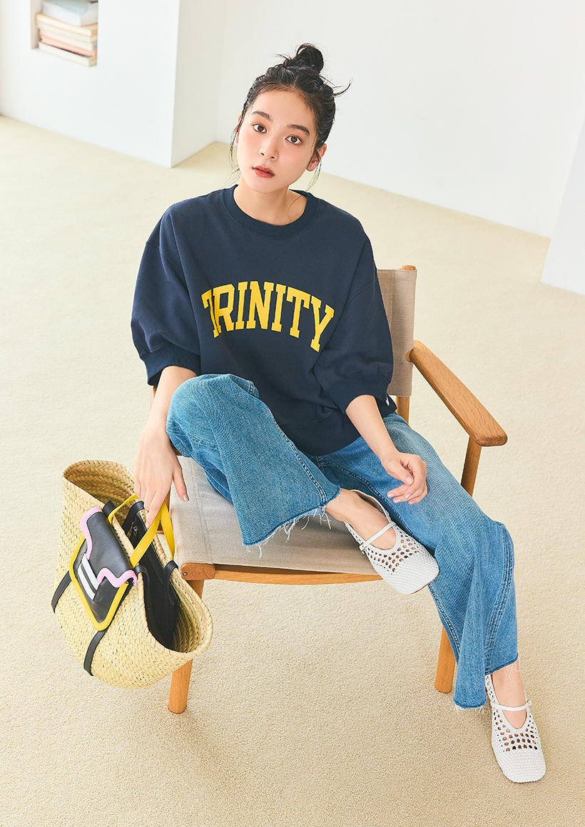 フォルム美人なスウェット×女っぽ靴でつくる初夏の6Style