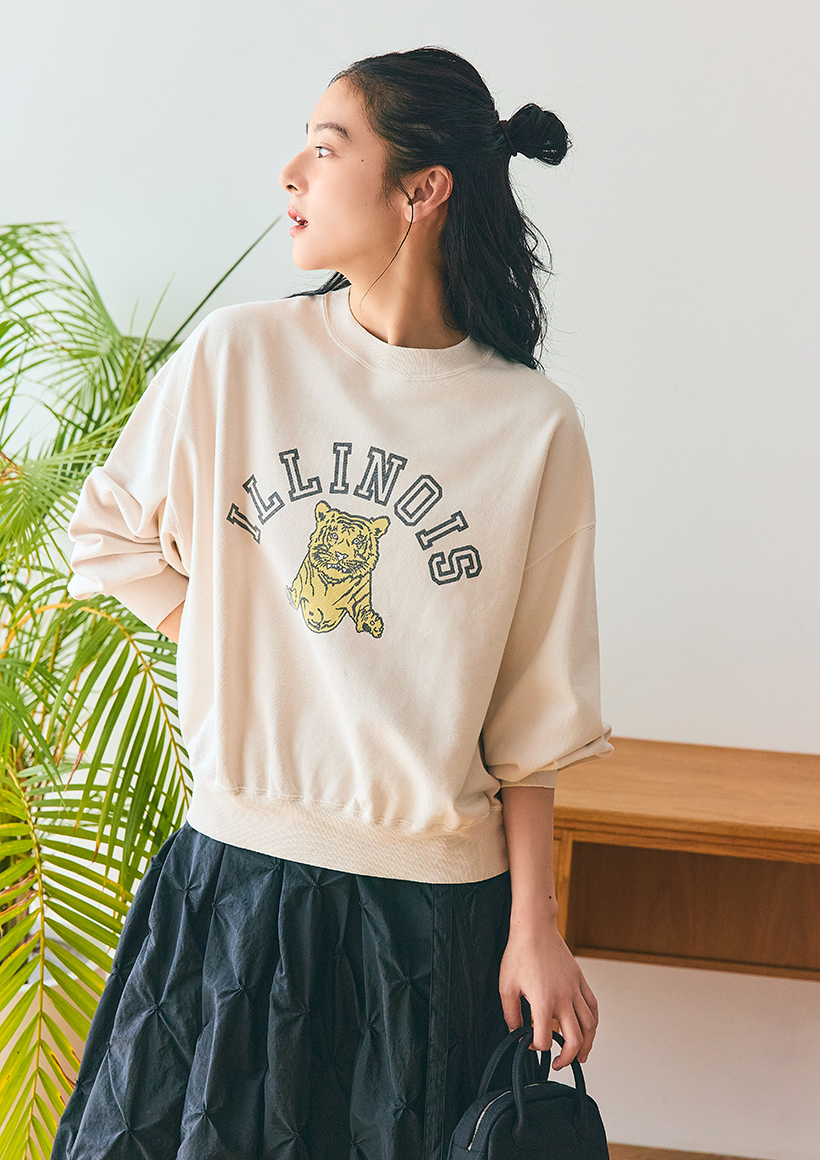 フォルム美人なスウェット×女っぽ靴でつくる初夏の6Style