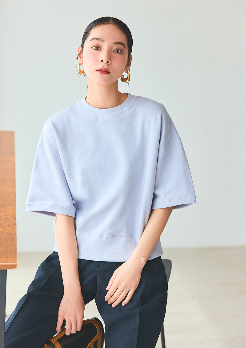 フォルム美人なスウェット×女っぽ靴でつくる初夏の6Style