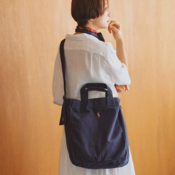 POLO RALPH LAURENCOTTON CANVAS SHOPPER TOTE¥16,500