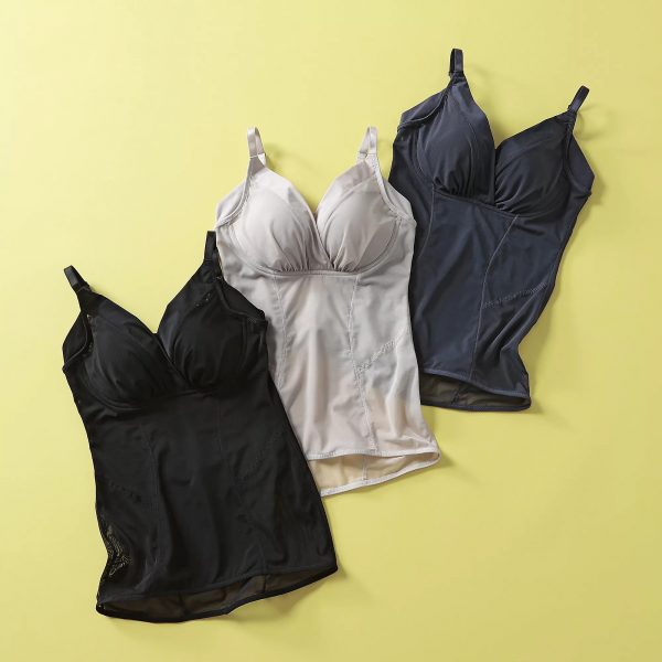 BRADELIS New York peace【HPS別注】キャッチャーカップ・ノンワイヤーブラキャミ【接触冷感】￥5,720