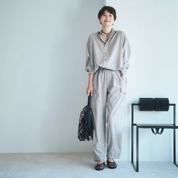 TICCA【五明祐子さんコラボ】【洗える】TWスクエアビッグシャツUNI¥26,400