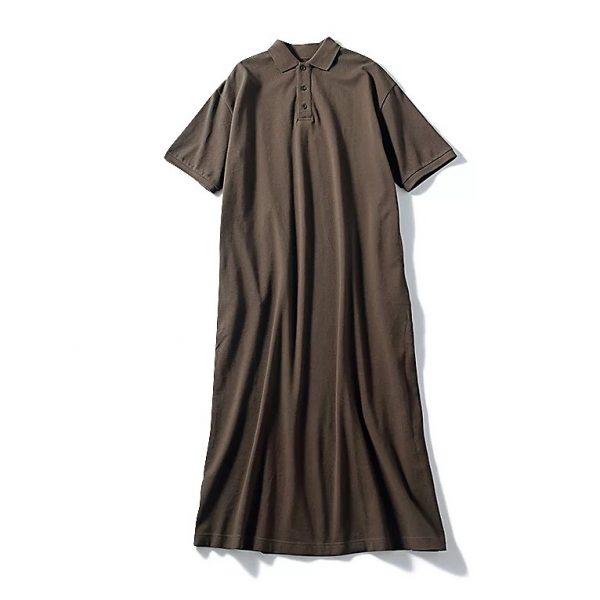 12closet【石上美津江さんコラボ】【洗える】鹿の子ポロワンピース￥12,100
