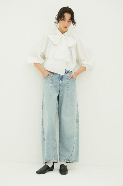 CLANECOCOON BULKY DENIM PANTS￥35,200