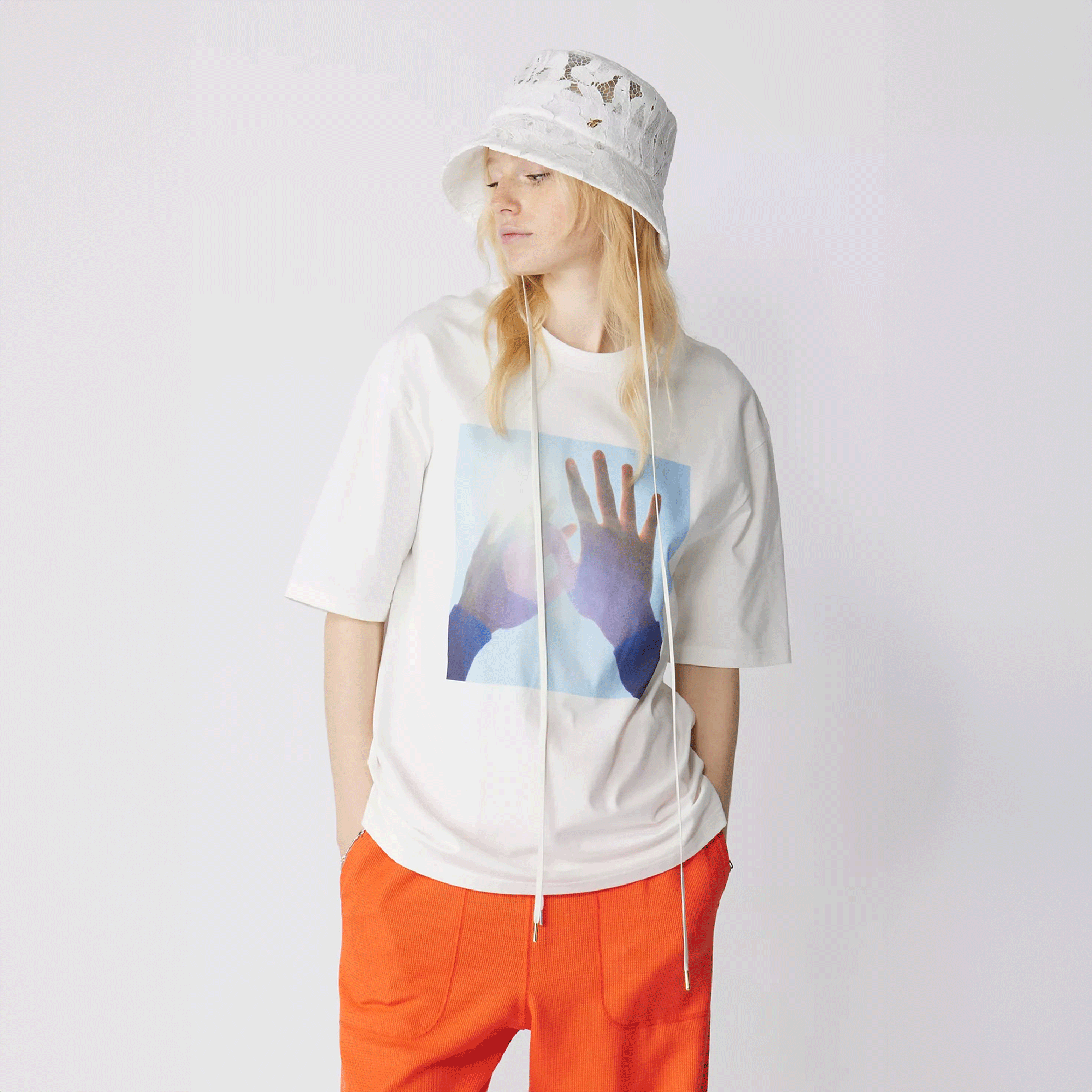 JIL SANDER・T－SHIRT CN SS PNT・¥66,000