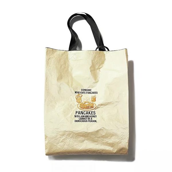 12closet【kazumiさんコラボ】【撥水】 “PANCAKE”刺しゅう トートバッグ(L)￥5,500