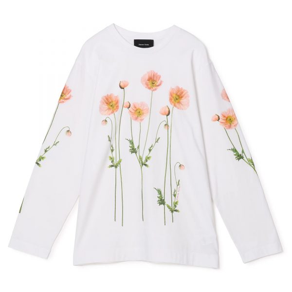 SIMONE ROCHAPOPPY FIELD PRINT LONG SLEEVE T－SHIRT￥48,400
