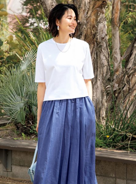 E by eclat「夏の着映え服」柄パンツ、カーディガン、セットアップ éclat2026年7・8月合併号特集