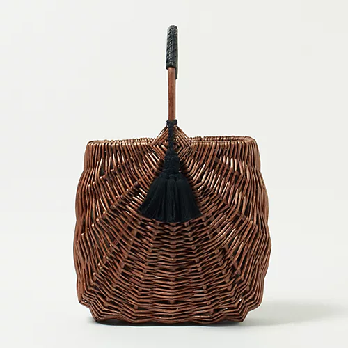 Pale Juteweekend basket(Large)+別色タッセル(ピンク)¥32,780